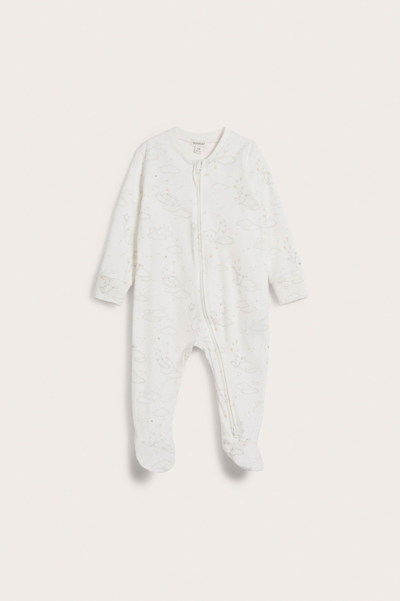 【驚きの値段】 pajamas zip 2-way Animal | Newbie | Baby | Off-white テープ・マスキングテープ