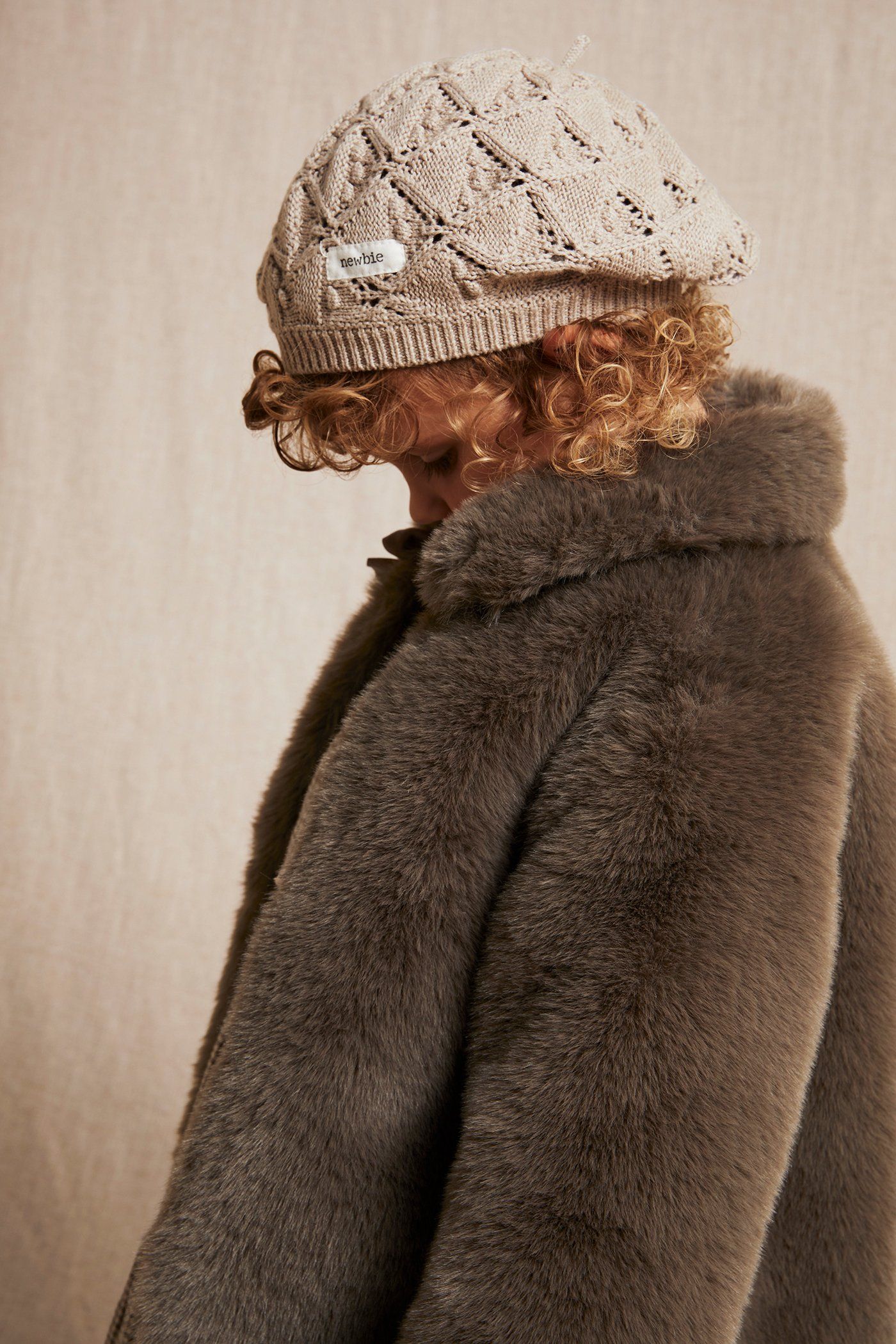 Faux fur jacket | Brown | Kids | Newbie