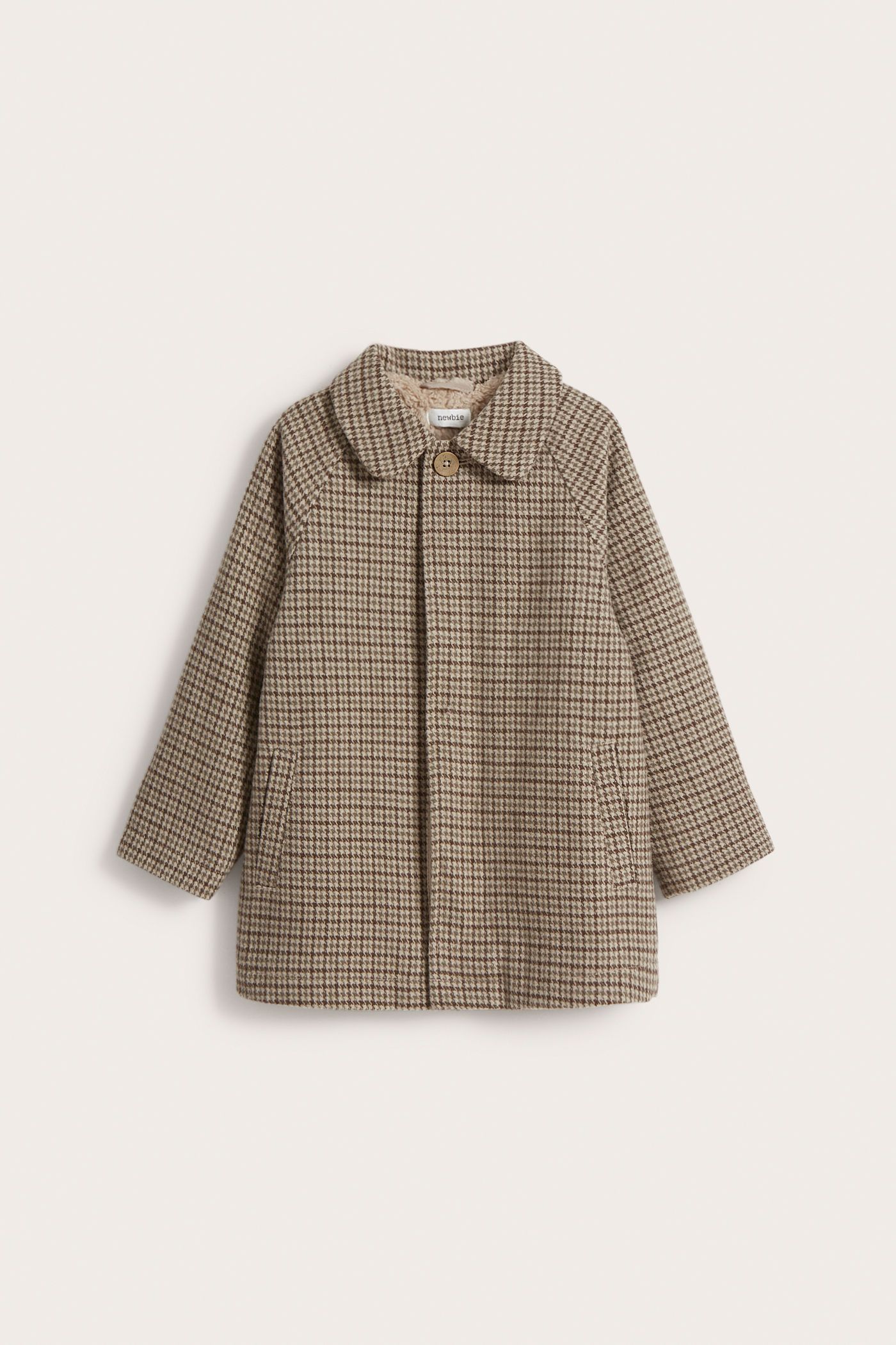 Warm patterned coat | Brown | Kids | Newbie