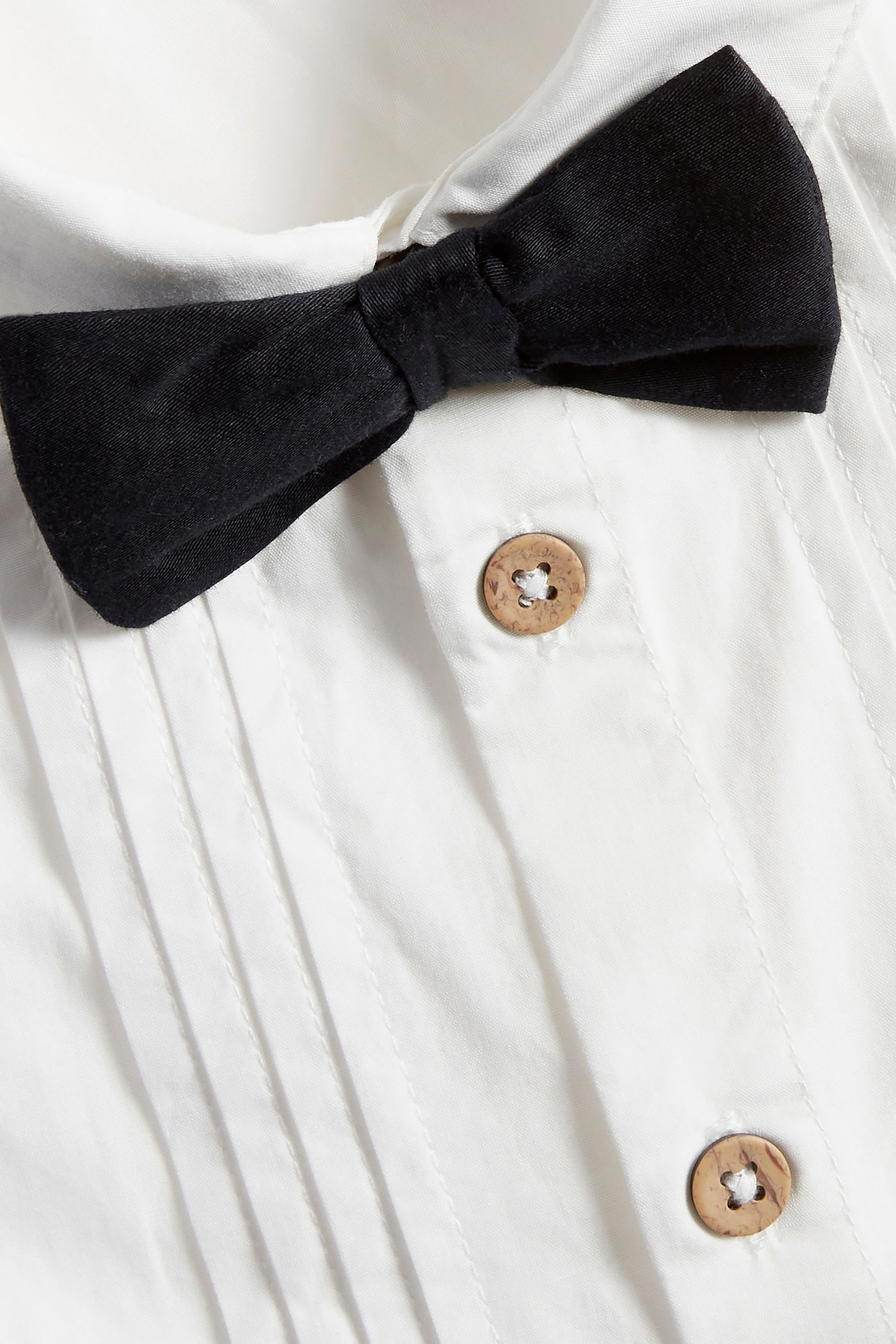 トップス SHISHIKUI BOW TIE / OFF WHITE Tuxedo bow tie shirt | Off-white | Kids | Newbie