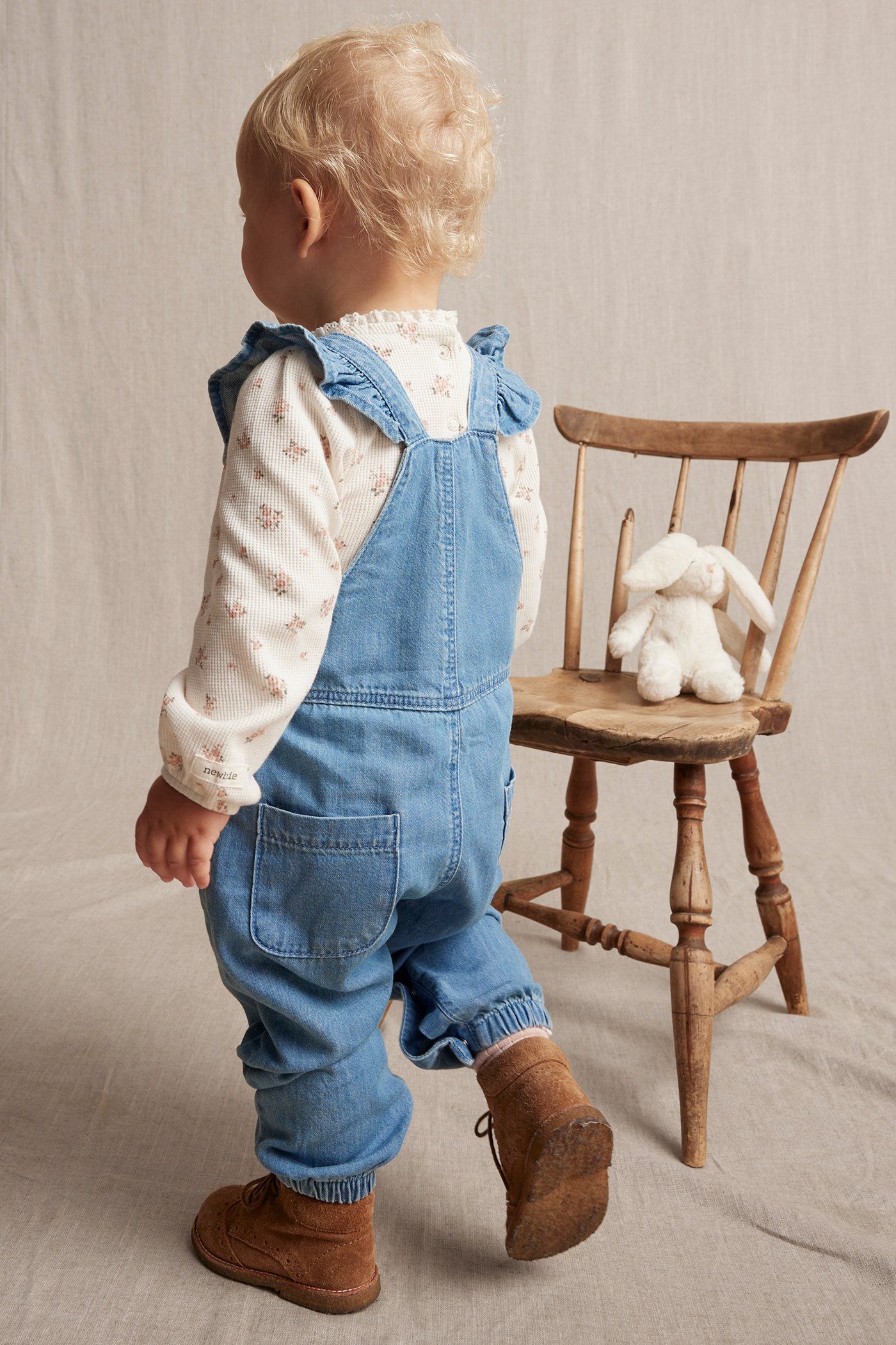 Denim dungarees | Light denim | Baby | Newbie