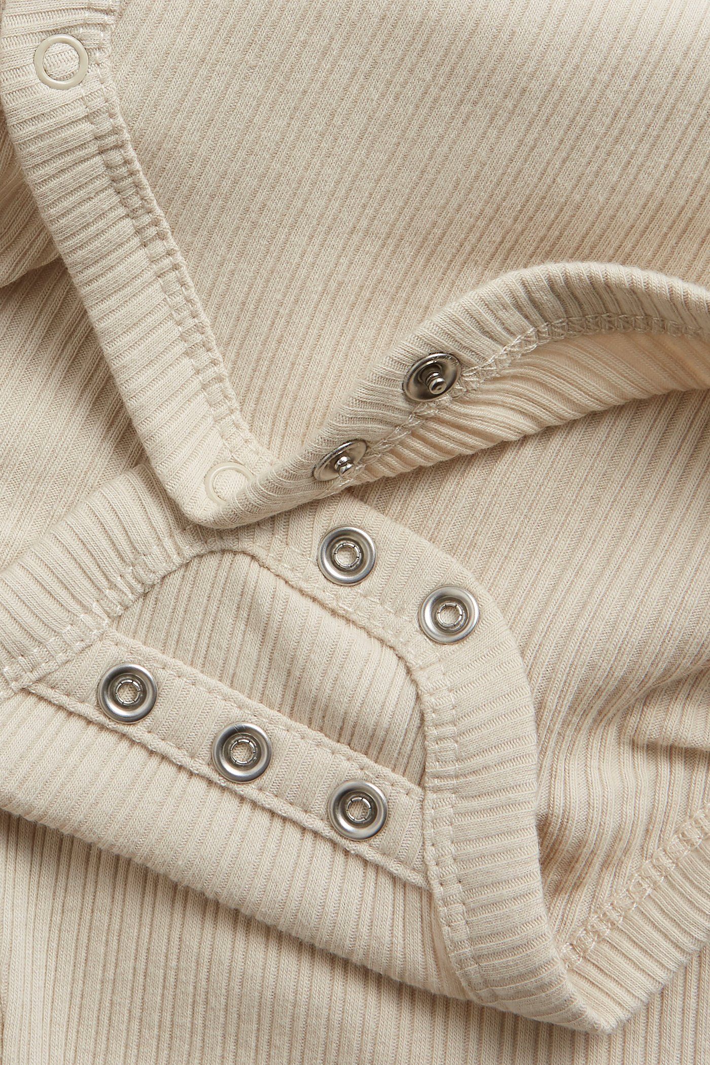 Wrap-style ribbed bodysuit | Beige | Baby | Newbie