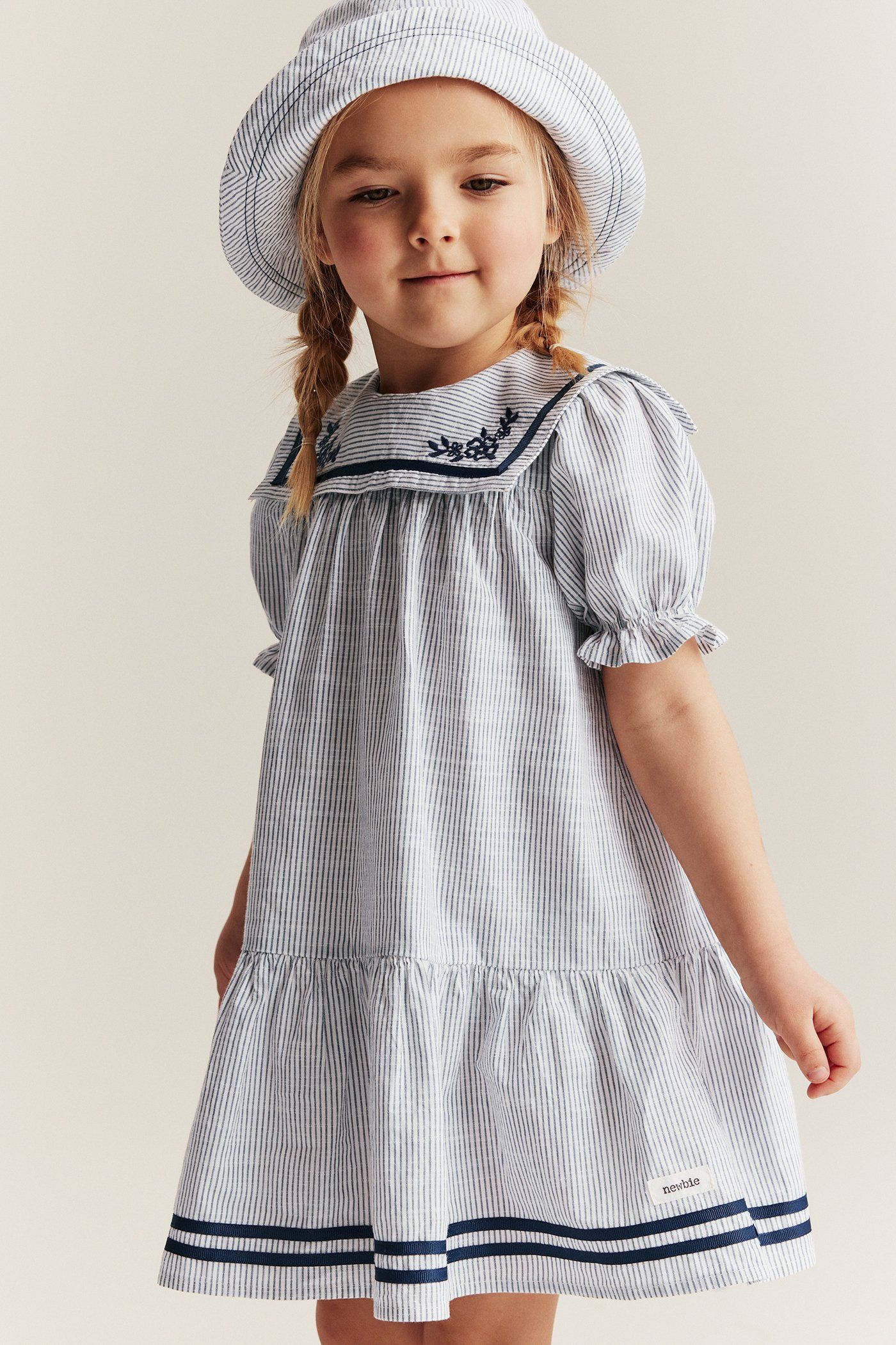 andmary Sailor knit mini dress ホワイト andmary Sailor knit mini dress