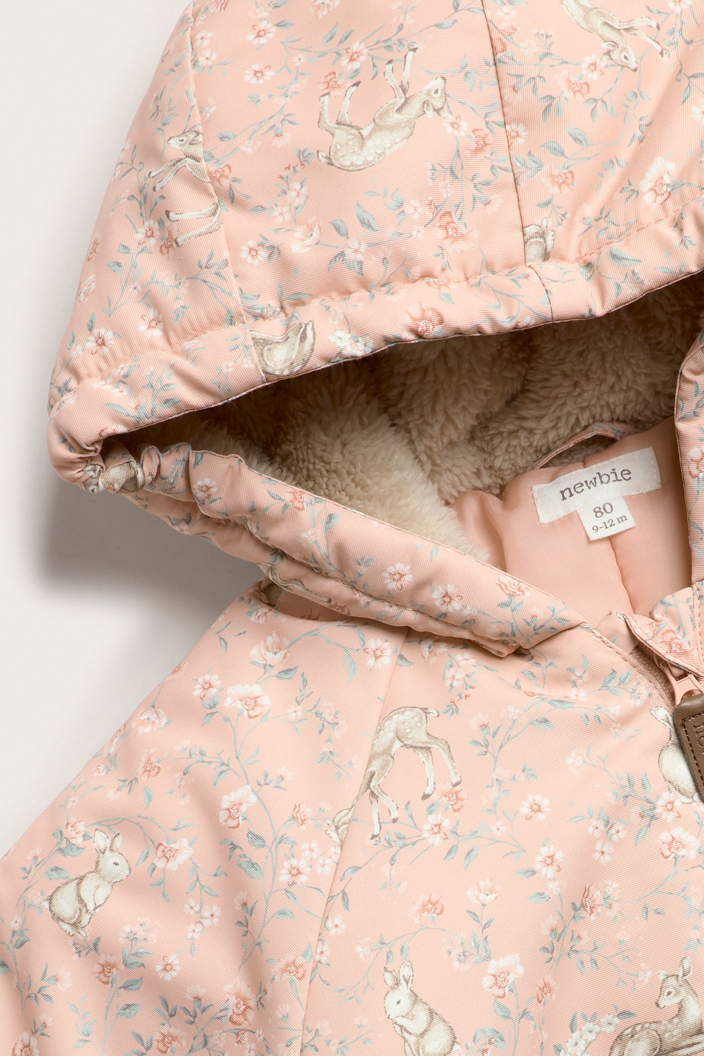 Floral windproof coverall | Pink | Baby | Newbie