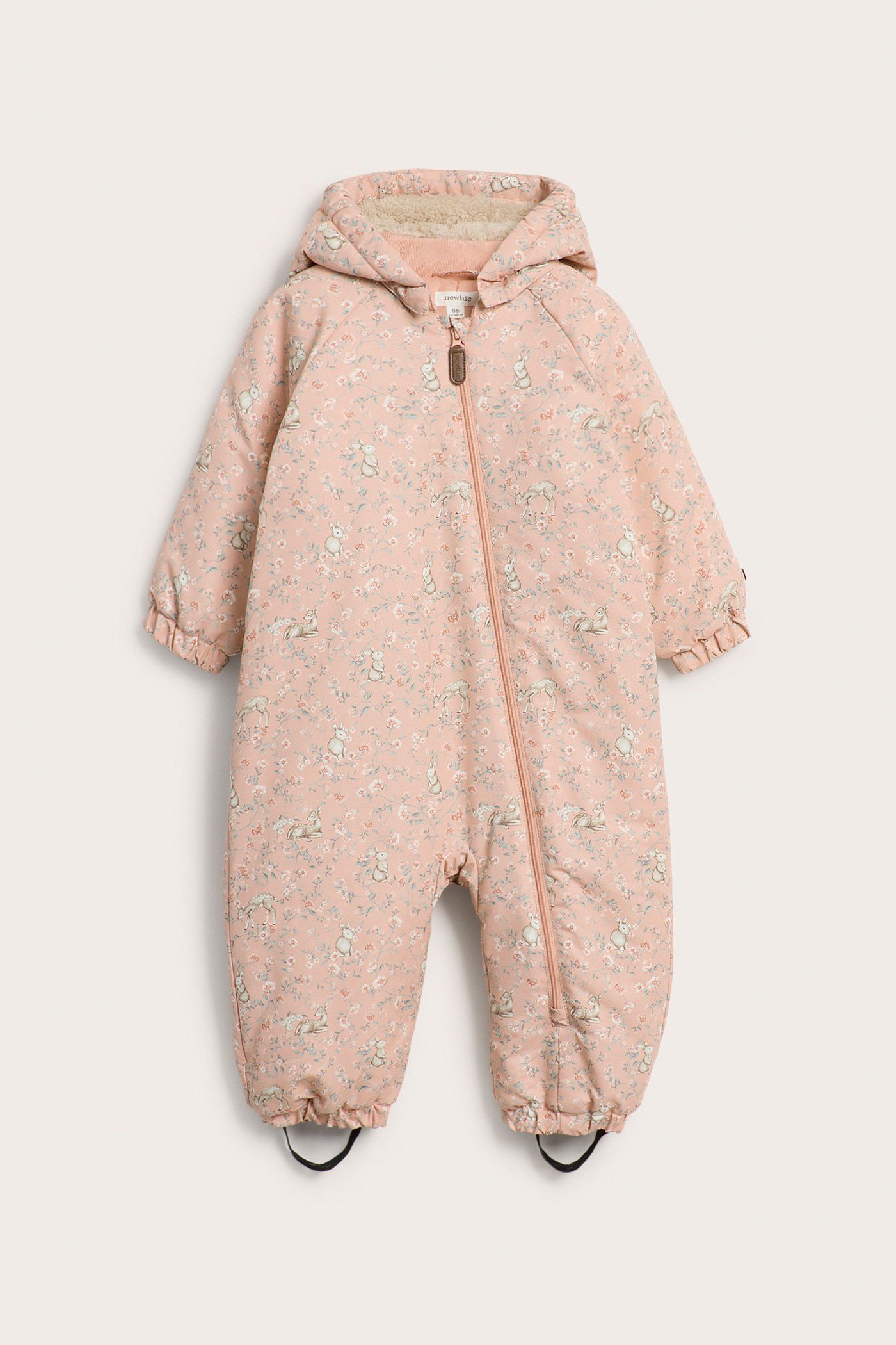 Floral windproof coverall | Pink | Baby | Newbie