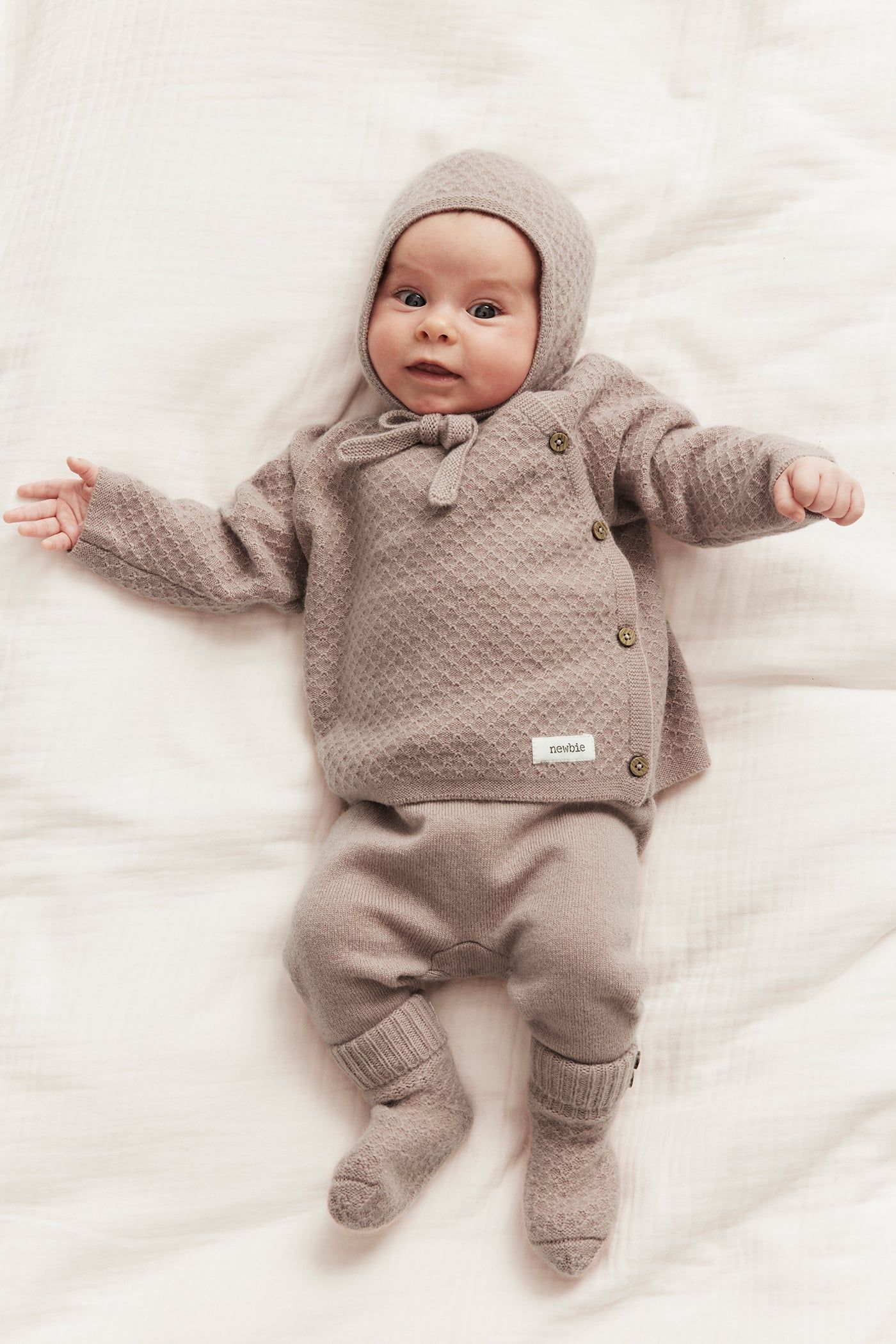 Wool cashmere blend cardigan | Pink | Baby | Newbie
