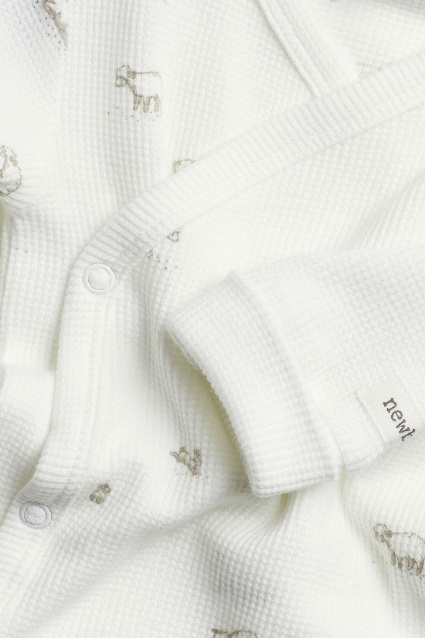 Wrap body with lamb print | Off-white | Baby | Newbie