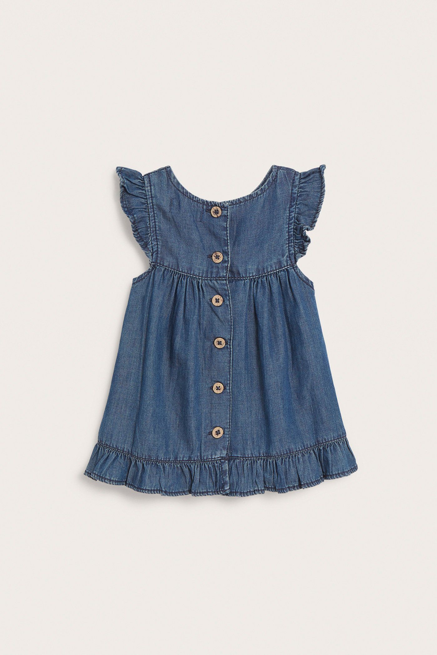 Frilled denim dress | Denim | Baby | Newbie