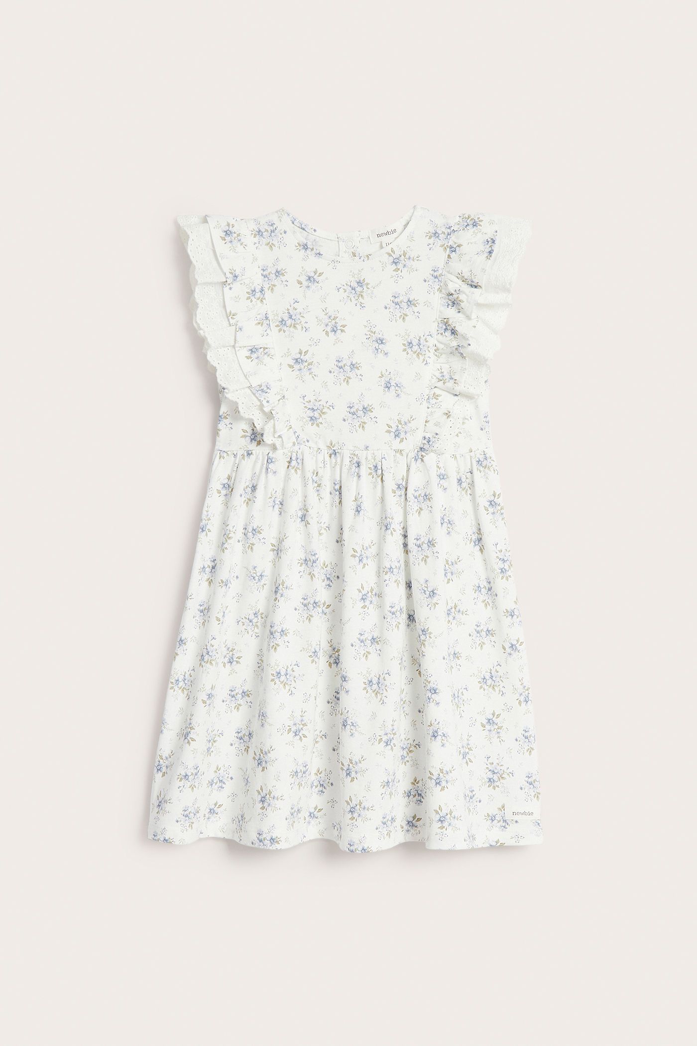 Floral dress with frill | Off-white | Kids | Newbie