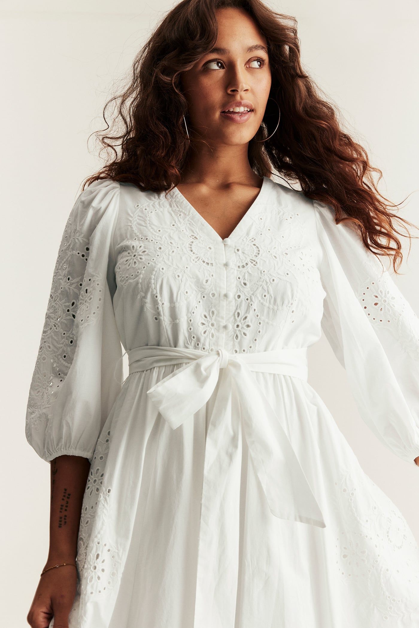 Embroidered dress from Newbie Woman | Off-white | Kids | Newbie