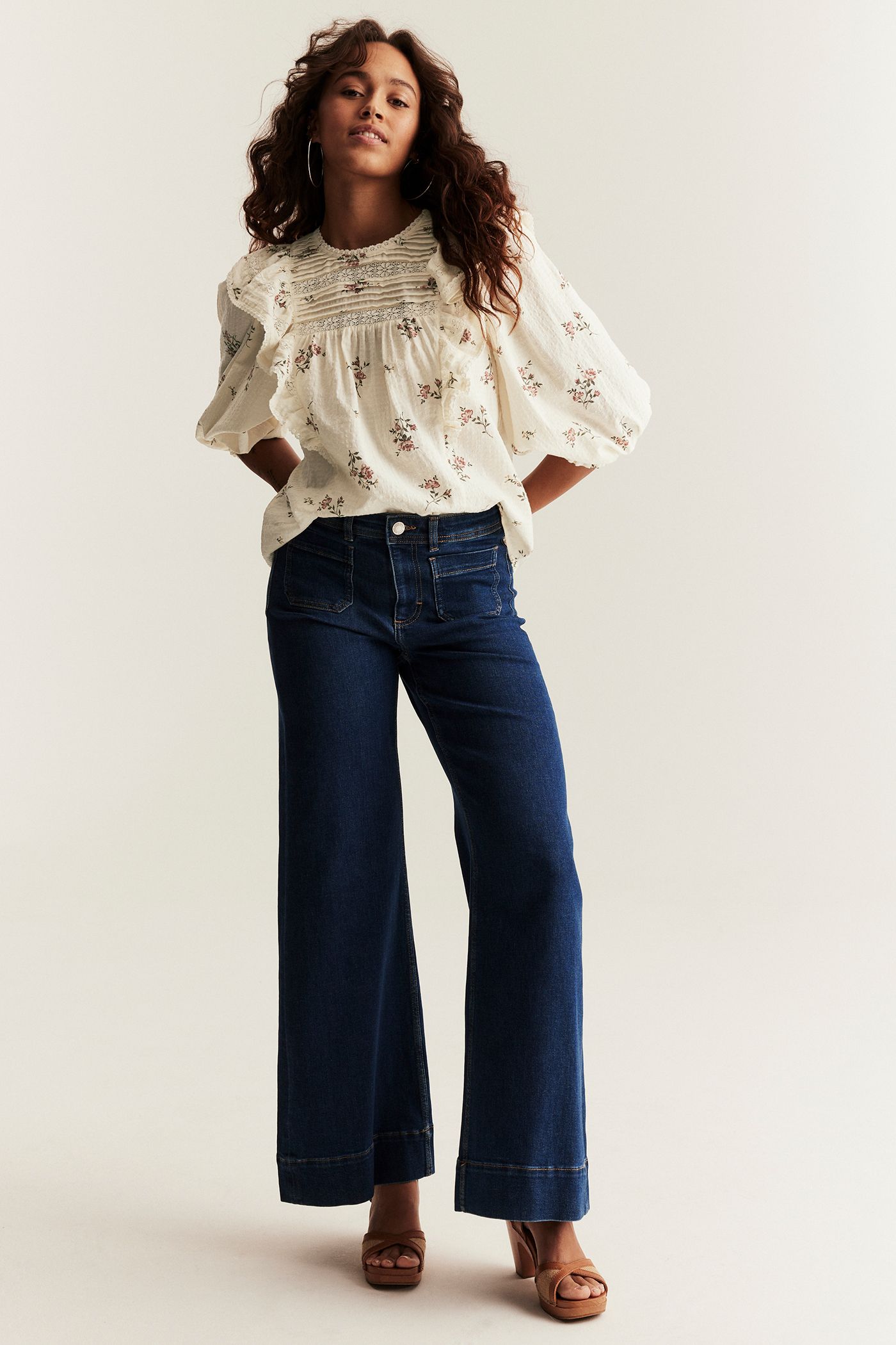Floral lace blouse from Newbie Woman | Off-white | Kids | Newbie