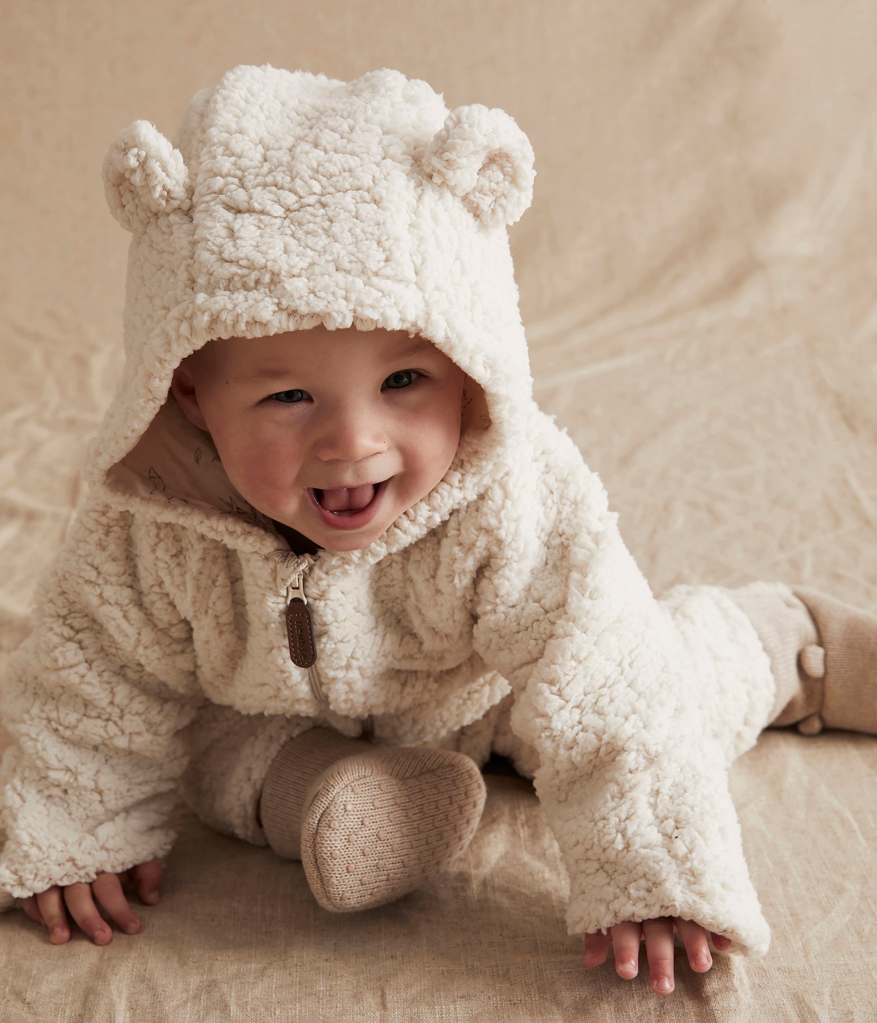 Teddy fur jacket | White | Baby | Newbie