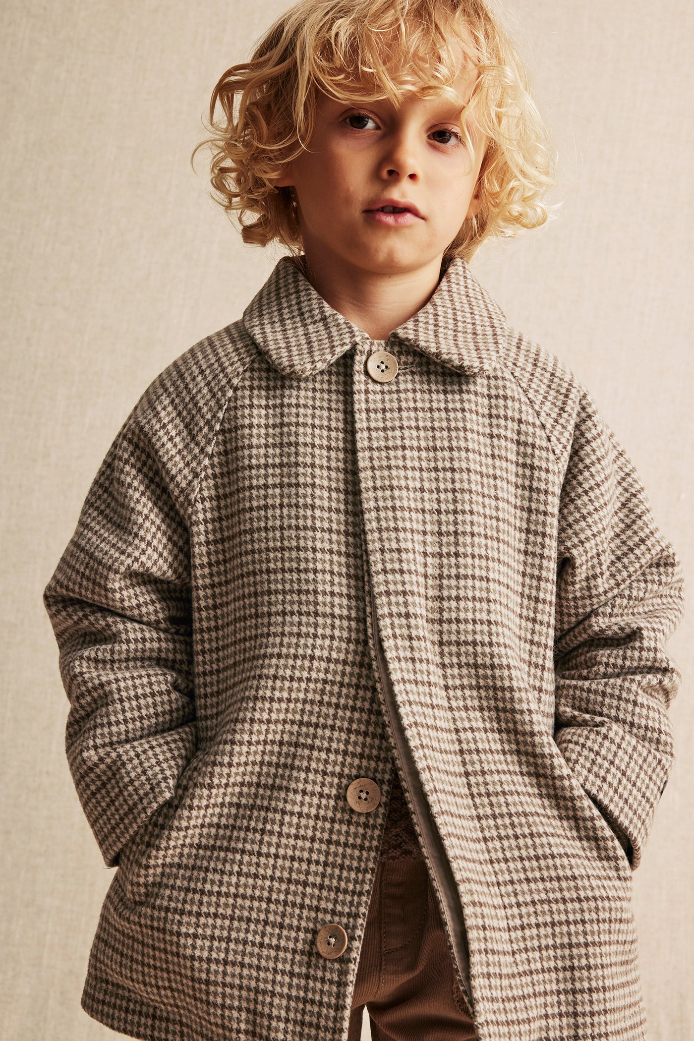 Shearling jacket with pile lining | Beige | Kids | Newbie