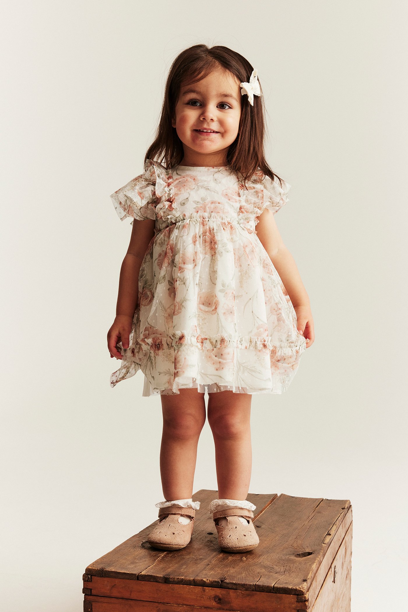 Wild strawberry chiffon dress | Yellow | Baby | Newbie