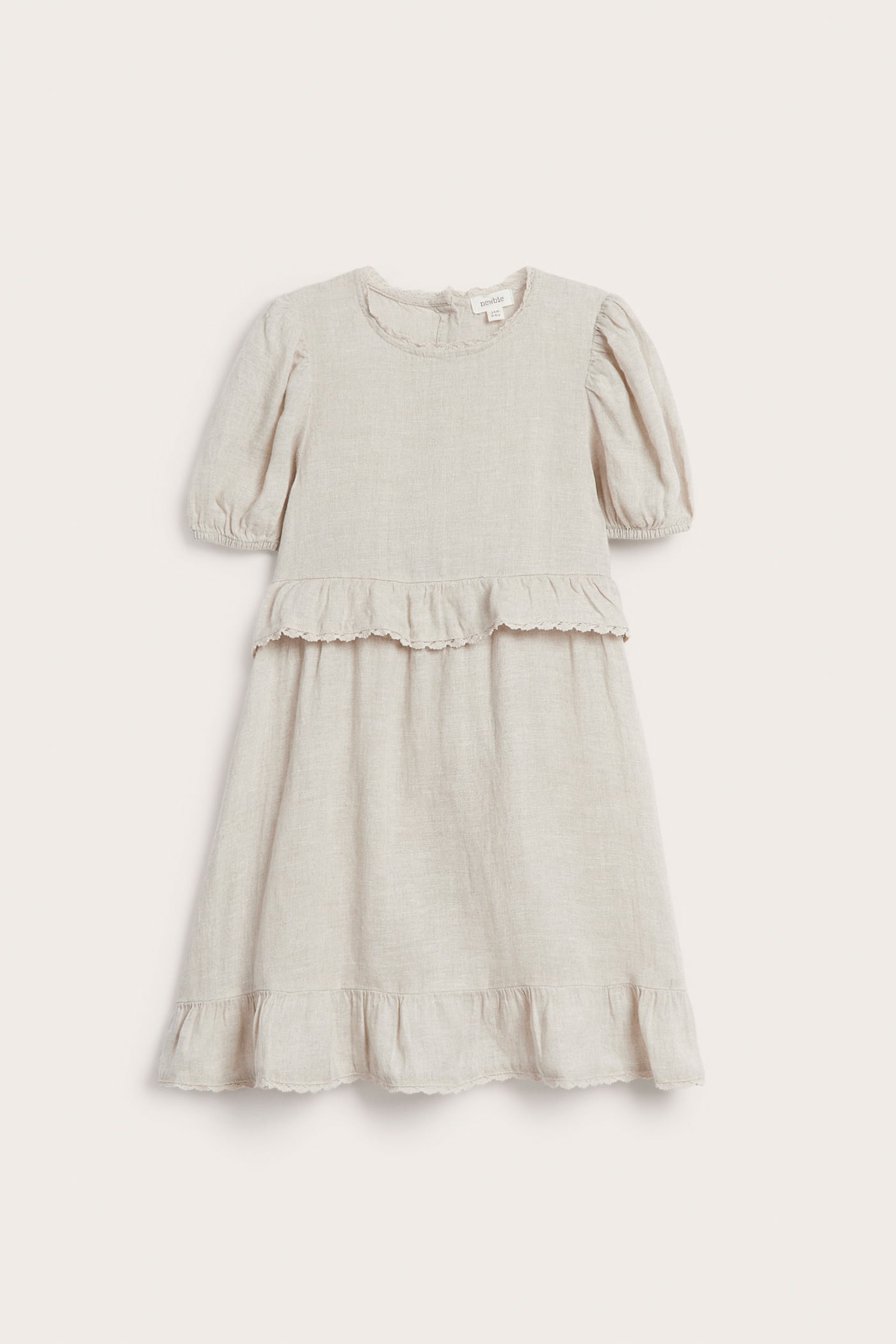 cream linen dress with sleeves Beige Linen Cotton Maxi Dress - Lantern Sleeve