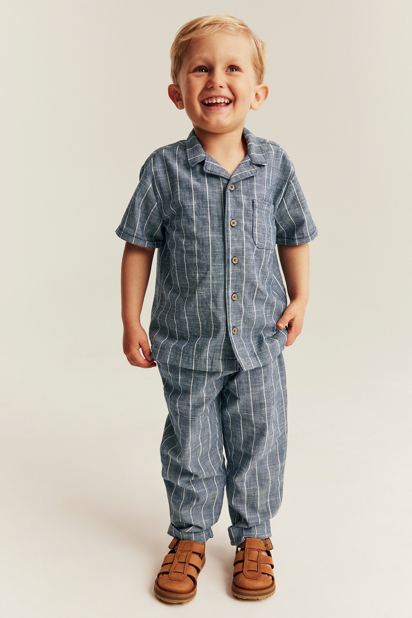 Woven twill pants | Dark blue | Kids | Newbie