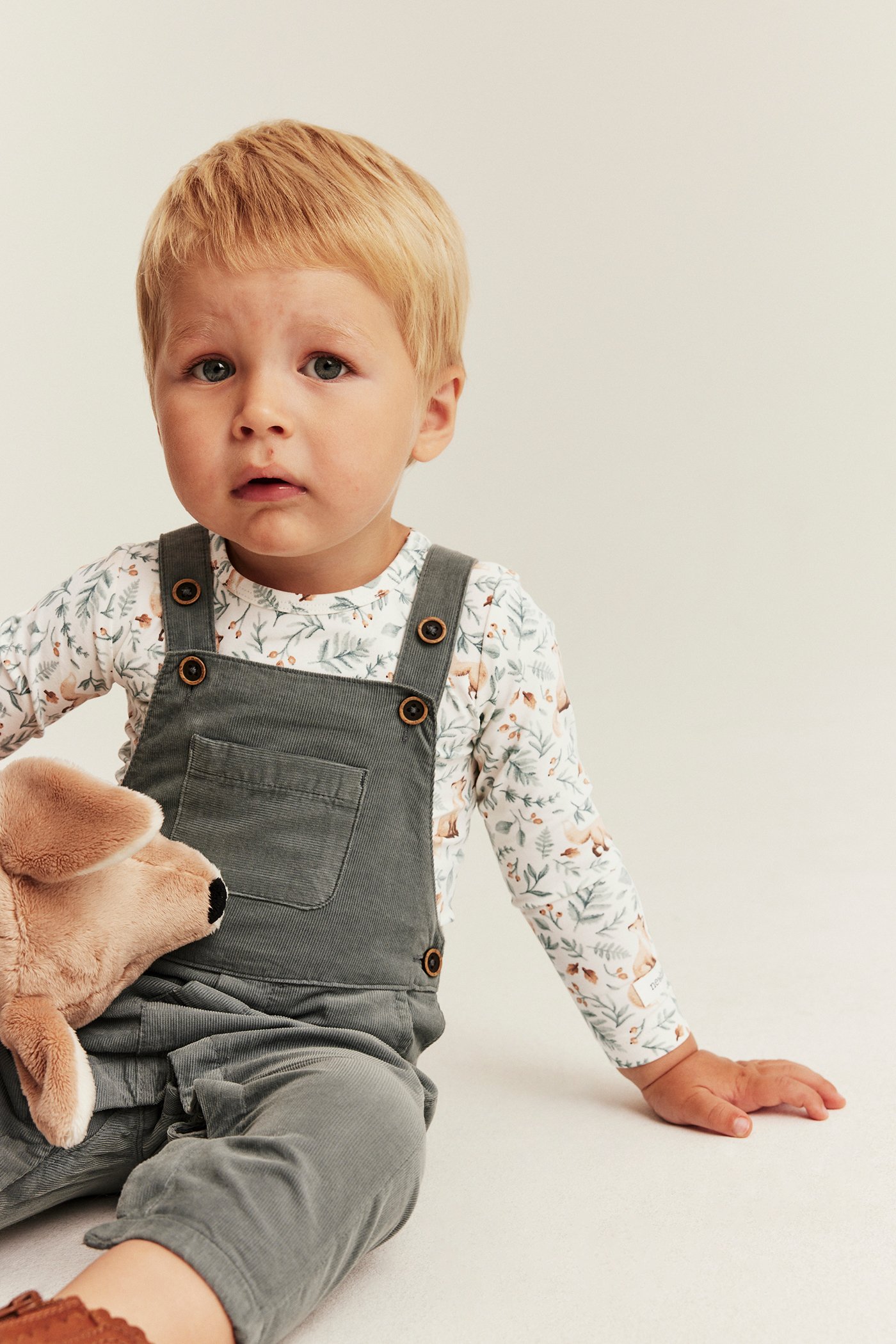 Floral jumpsuit with lace | Off-white | Baby | Newbie