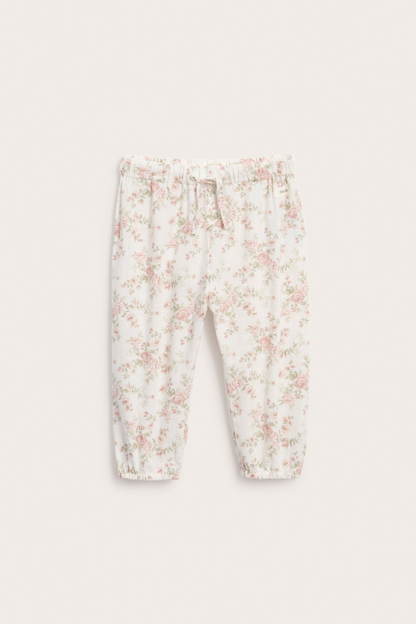 Floral corduroy pants | Beige | Baby | Newbie