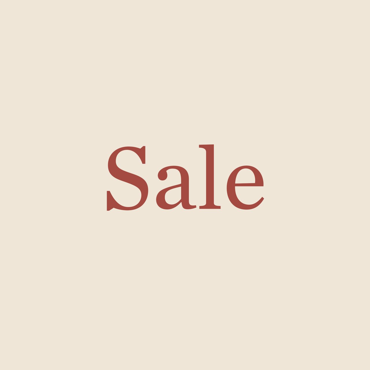 Beige backrground with the word "Sale" in red