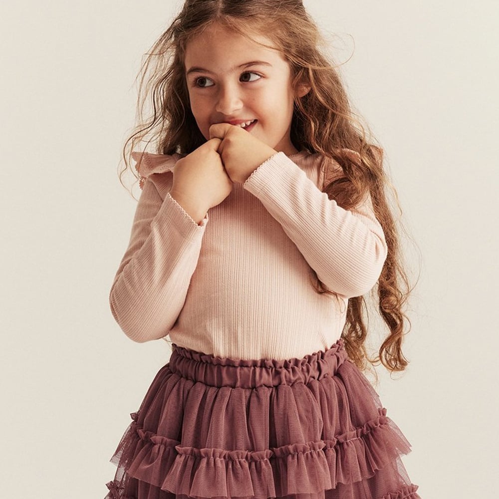Baby girl in pink clohtes