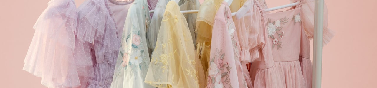 Dresses in pastels