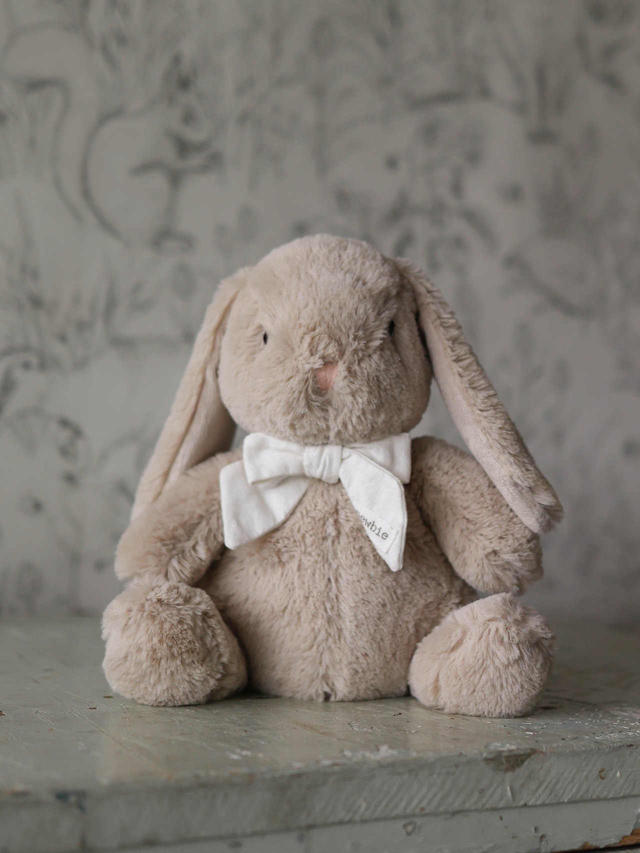 Soft toy rabbit in beige