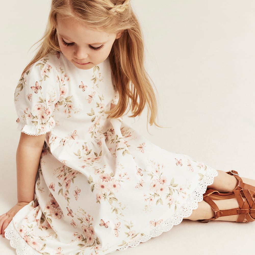 Girl in sailor dress