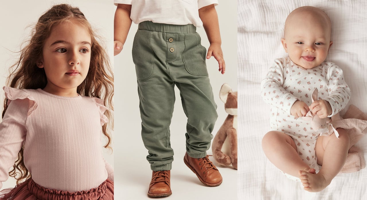 Girl wearing a pink bodysuit