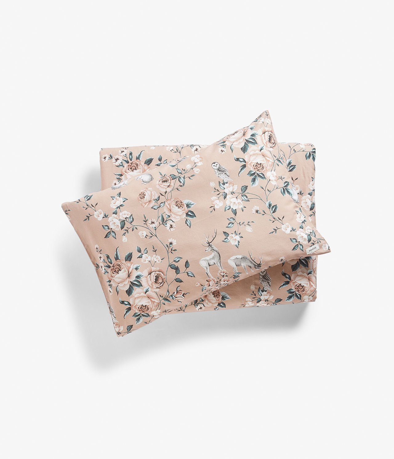 Printed Baby bed set - Light pink - 1