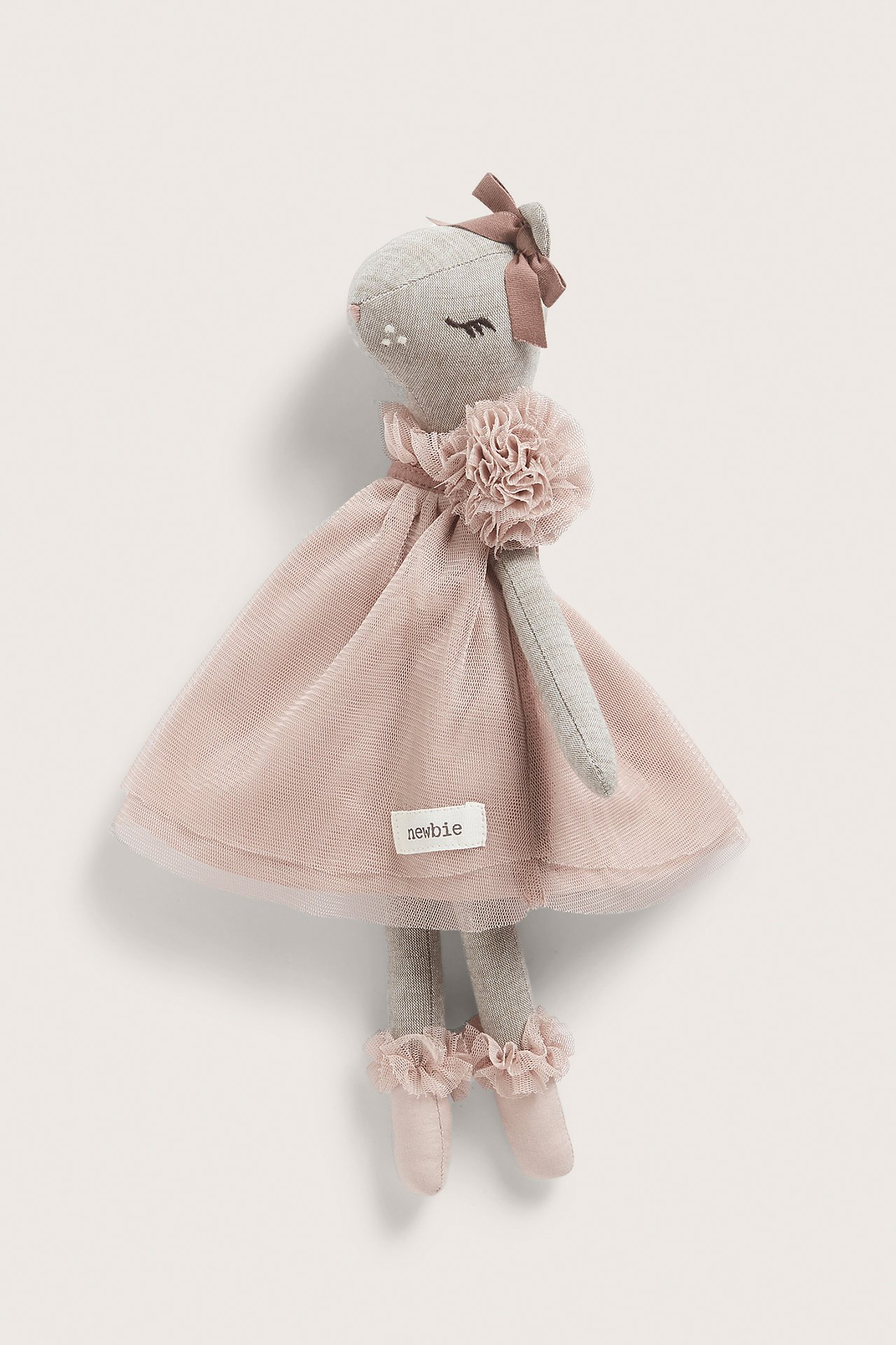 Deer soft toy with tulle dress