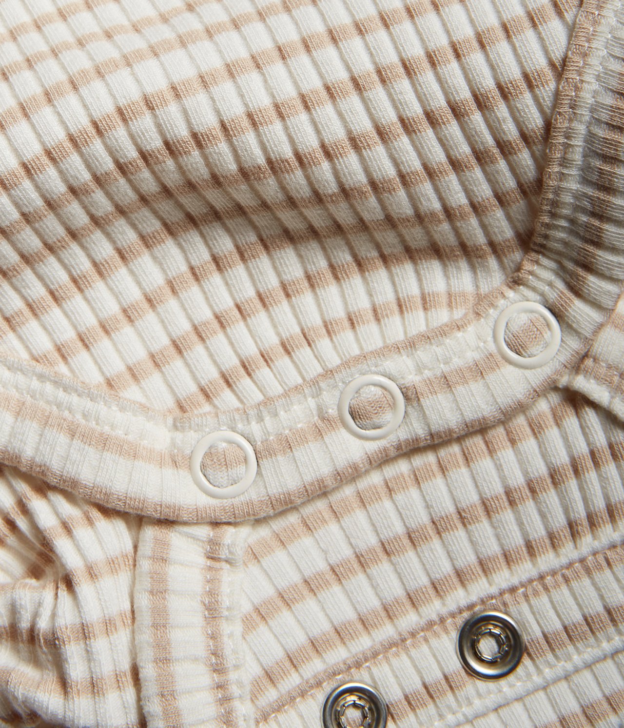Gestreifter Body - Beige - 1