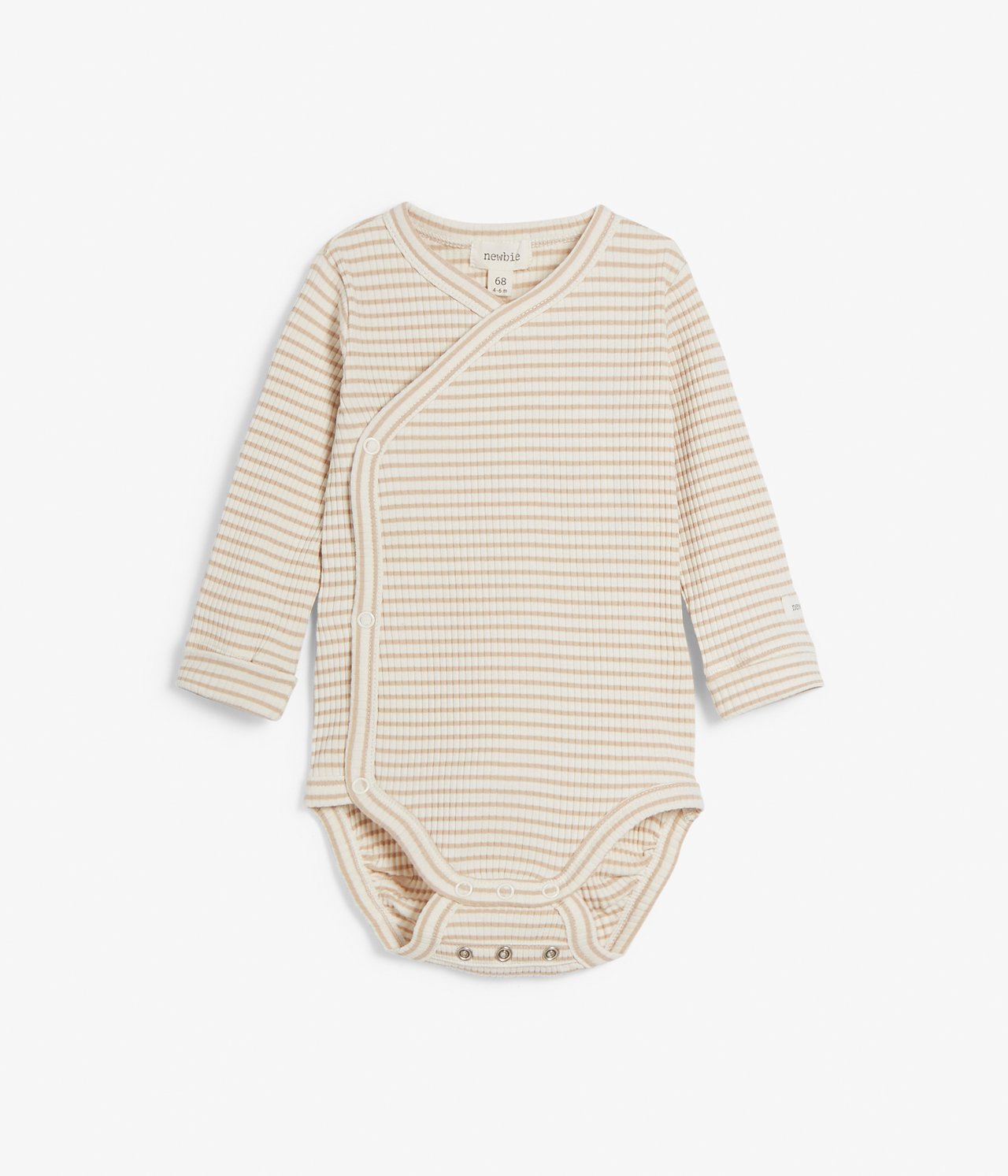 Gestreifter Body - Beige - 2