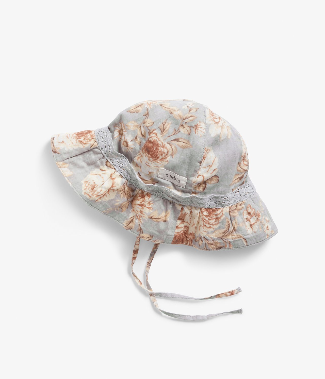 Baby & kids grey floral sun hat - Grau - 1