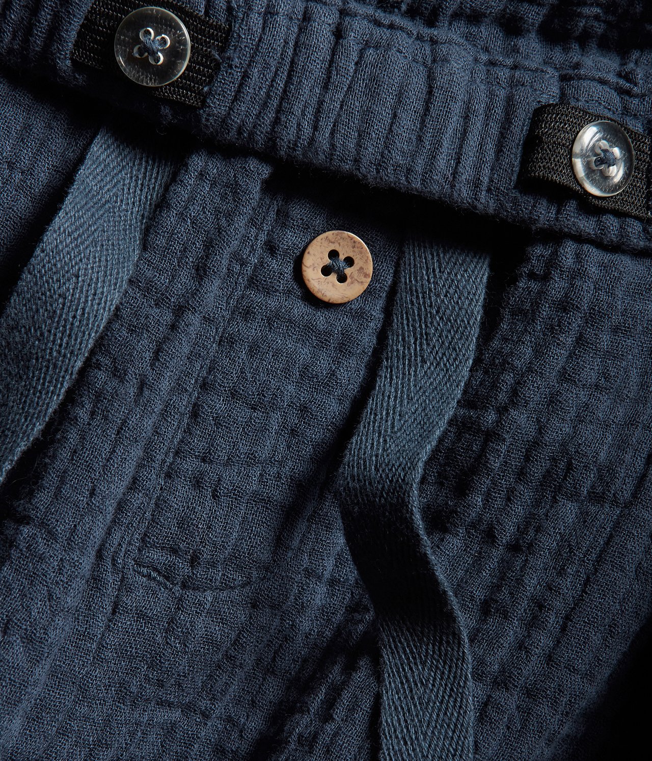 Kids blue crêpe trousers - Dunkelblau - 4