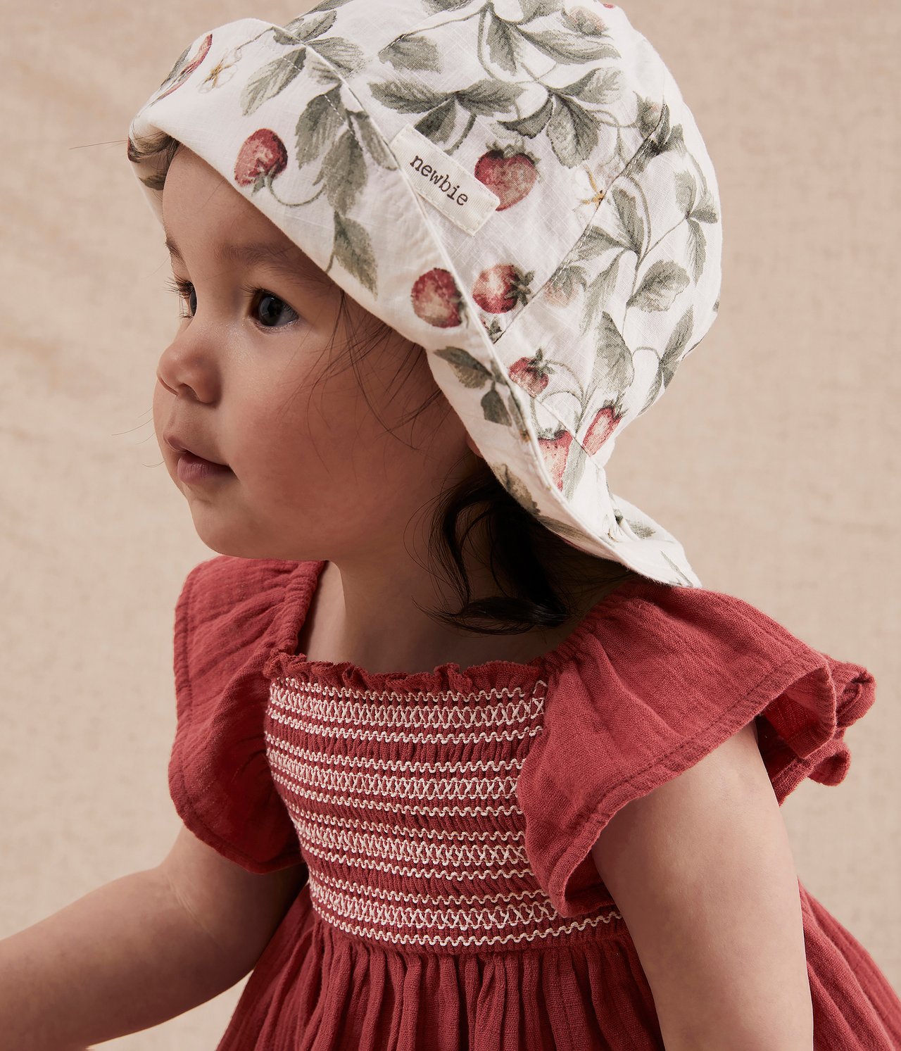 Baby red smocked dress - Rot - 3