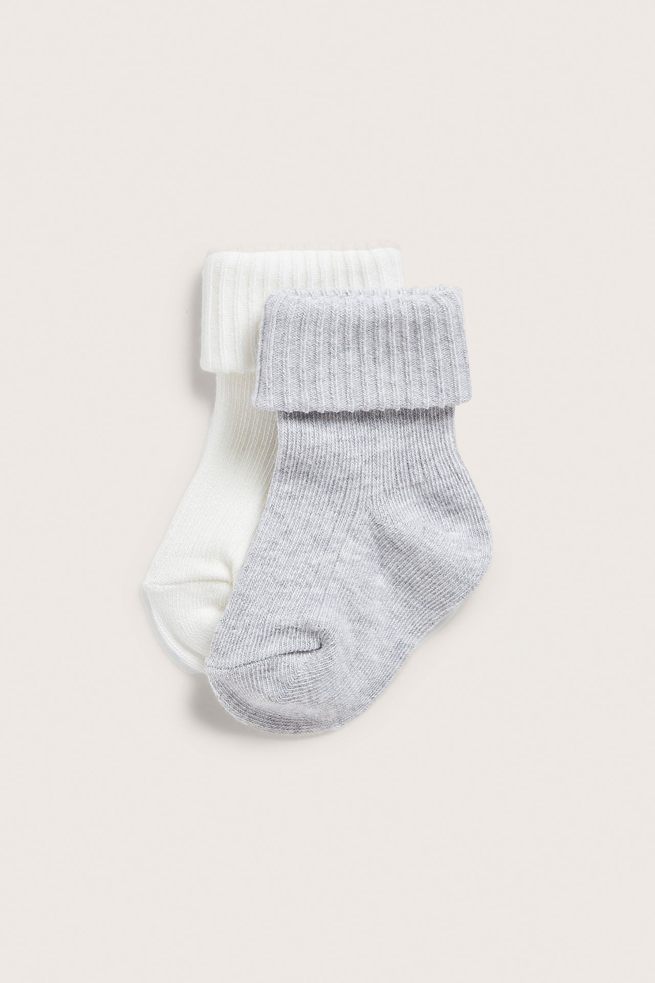 Folded cuff socks 2pk