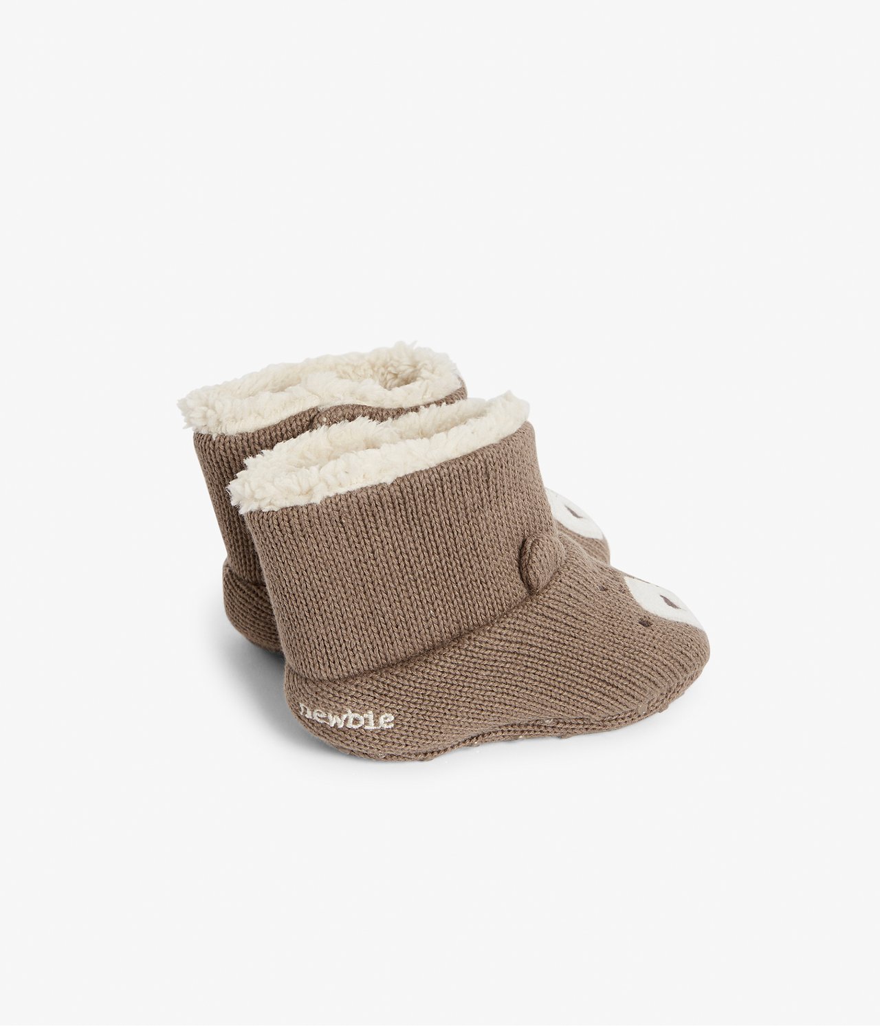 Baby brown bear booties - Brown - 2