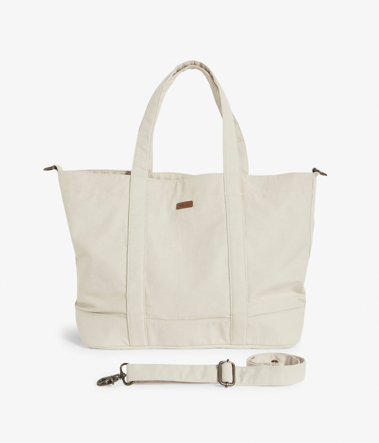 Gefütterte Wickeltasche mit Blumenmuster für Damen - Beige - 2