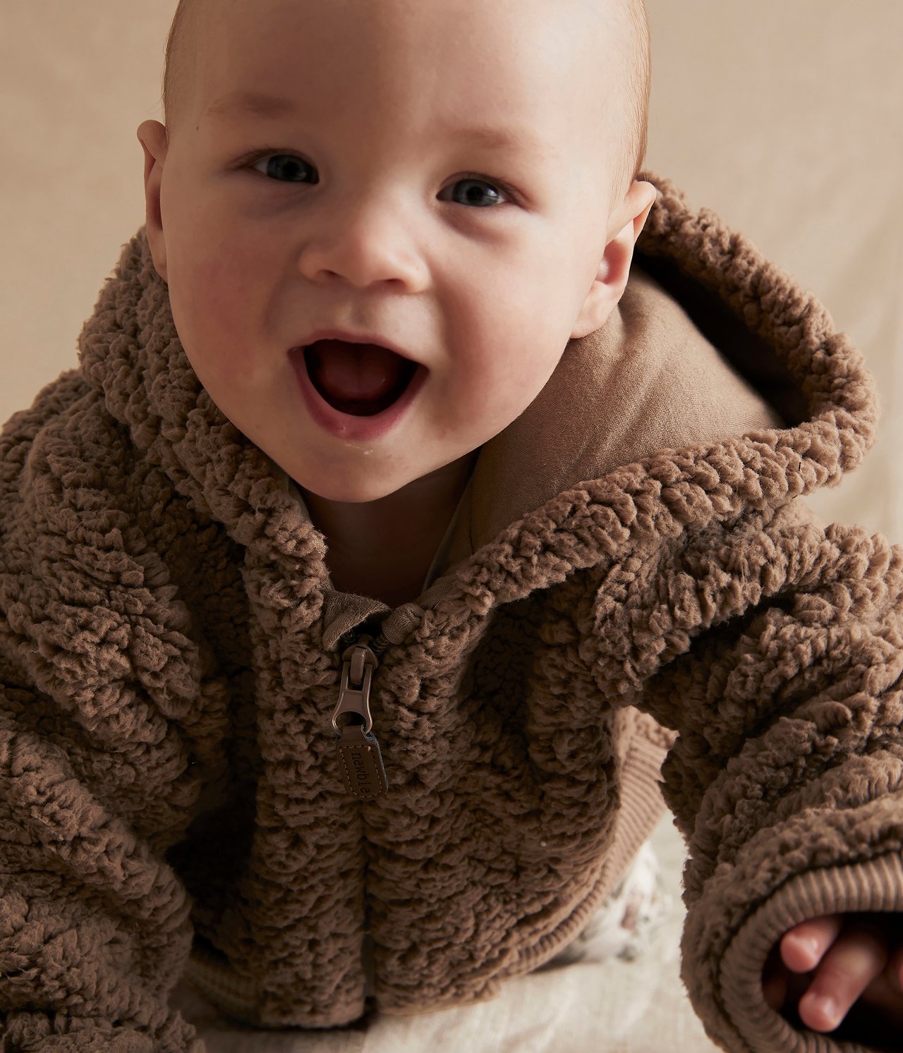 Teddy fur jacket - Brown - 2