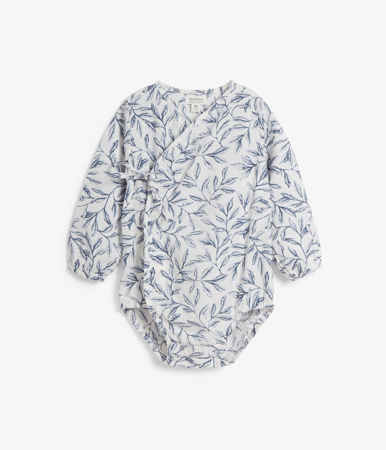 Leaf crêpe bodysuit - Dark blue - 2