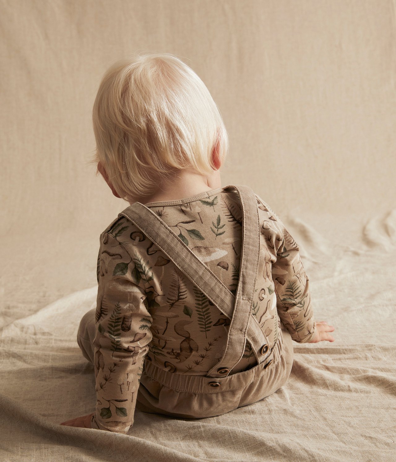 Baby beige mushroom bodysuit - Beige - 2
