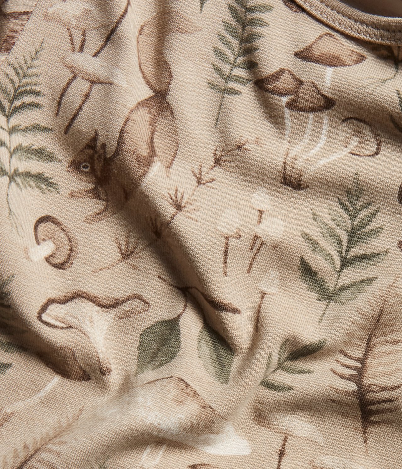 Baby beige mushroom bodysuit - Beige - 3