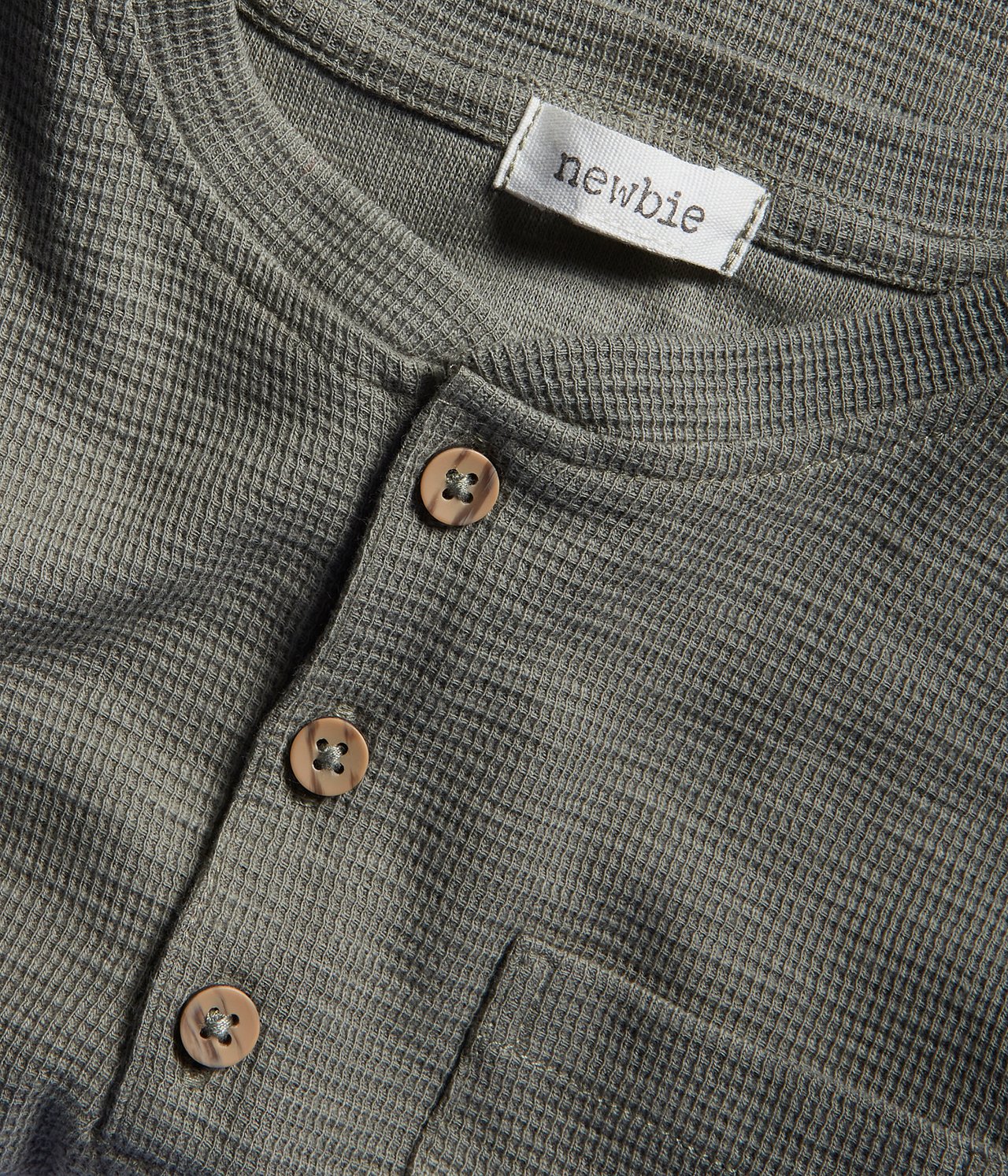 Langärmliges Grandpa-Shirt - Dunkelgrün - 1
