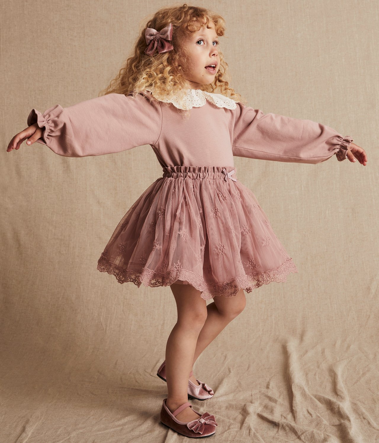 Baby & kids pink tulle skirt - Rosa - 1