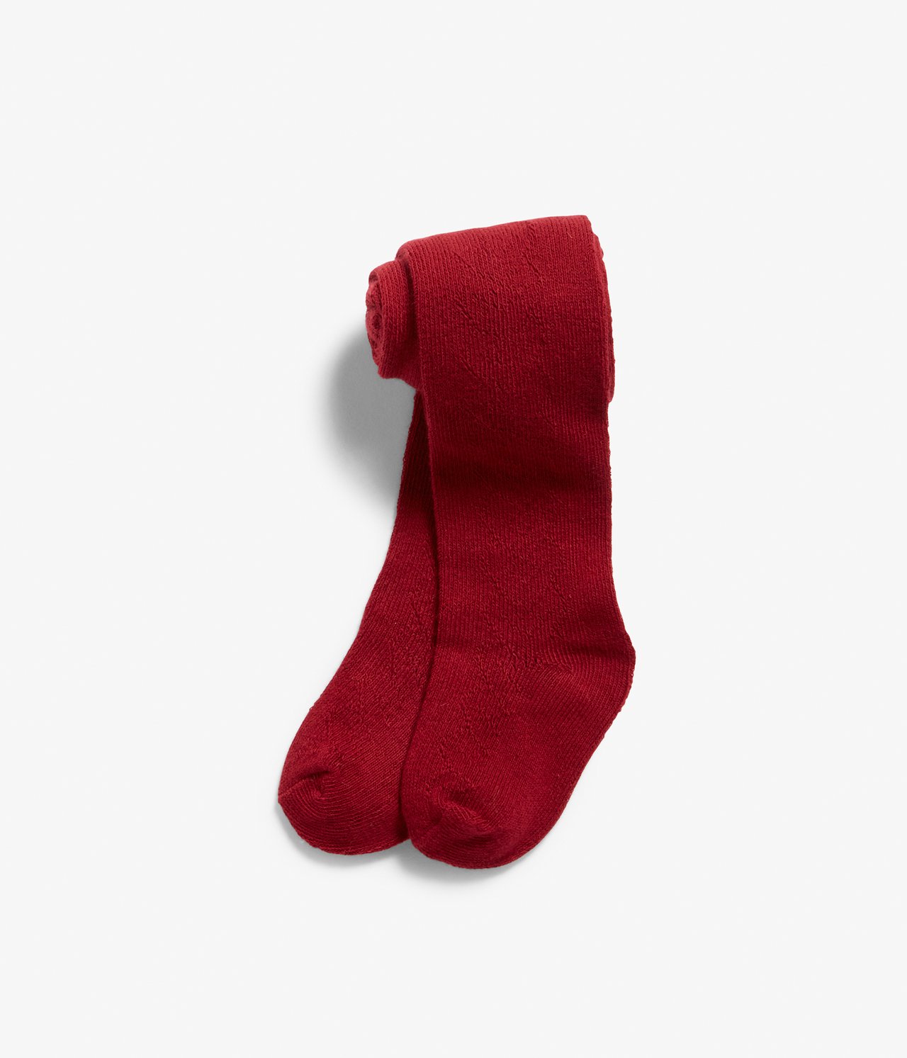 Baby red heart-patterned tights - Rot - 2