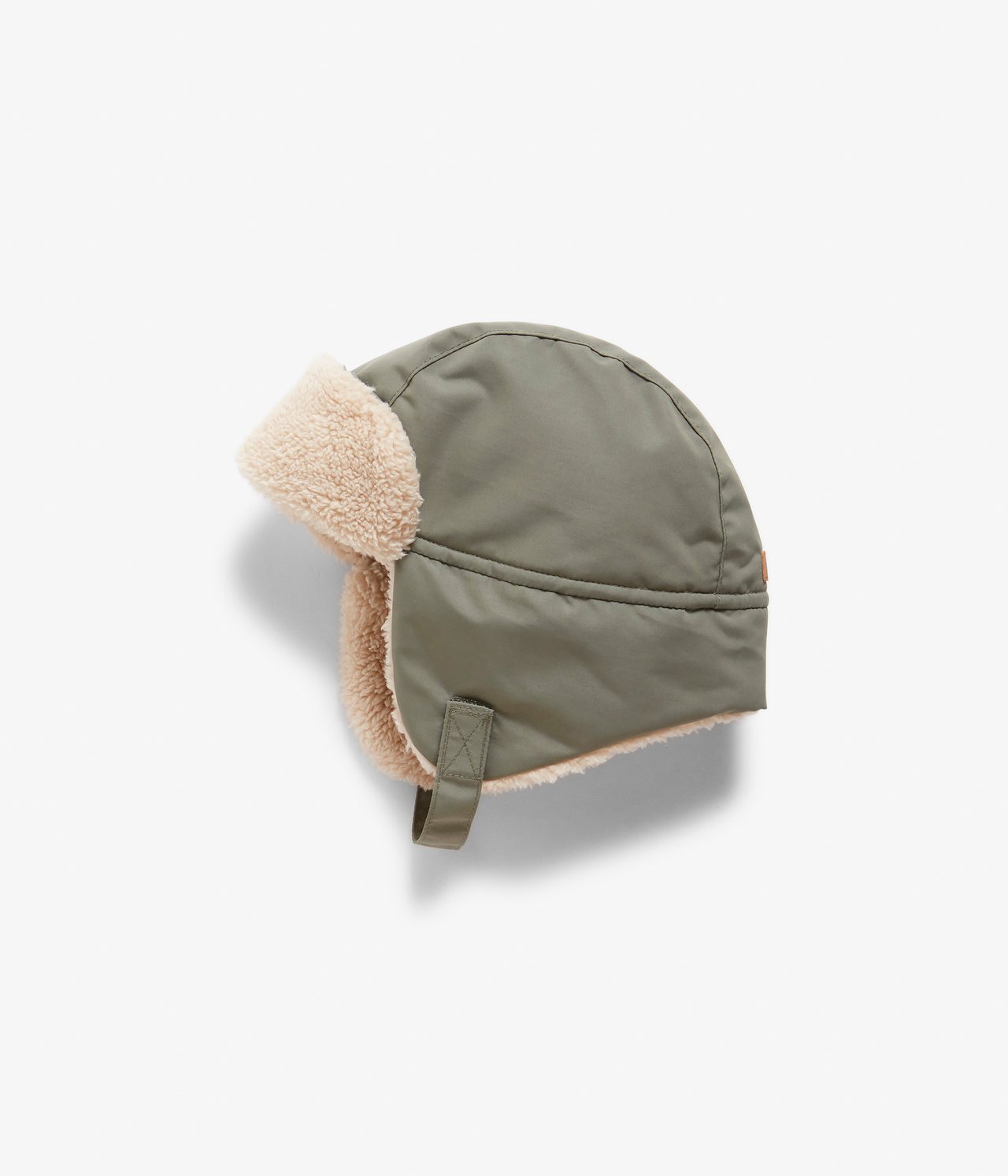 Baby green trapper hat - Dark green - 1