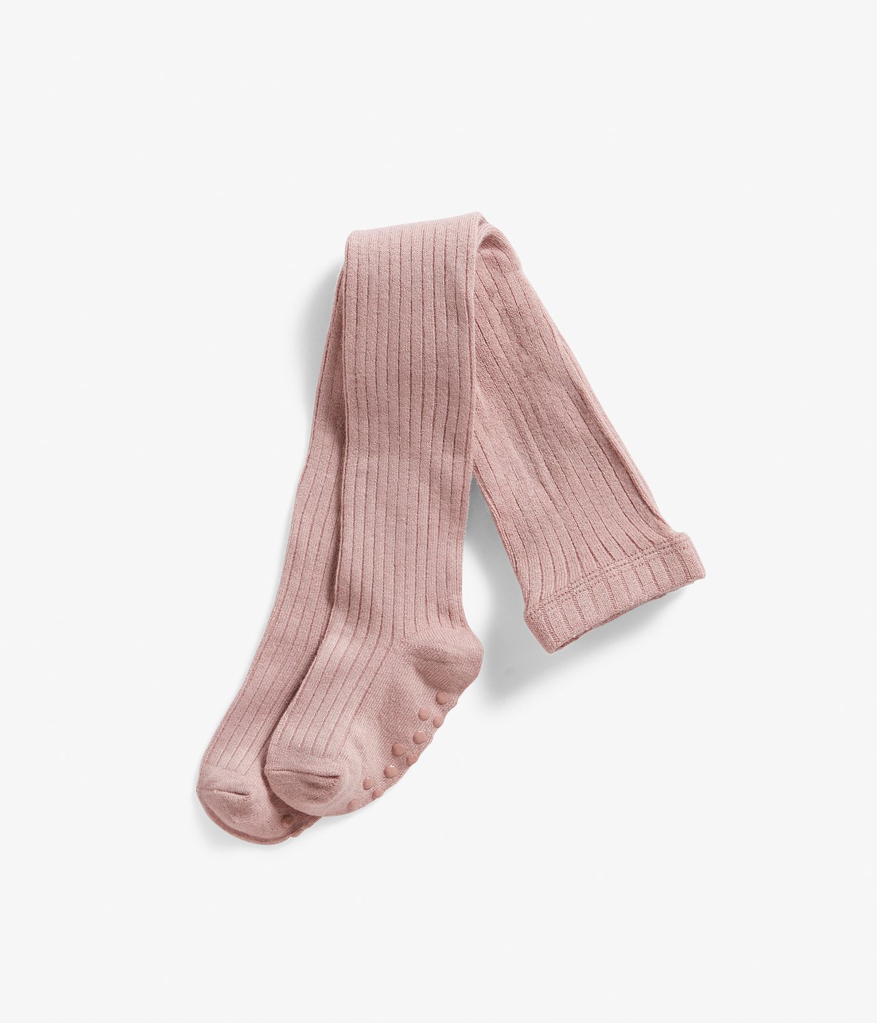 Baby pink ribbed tights - Rosa - 1