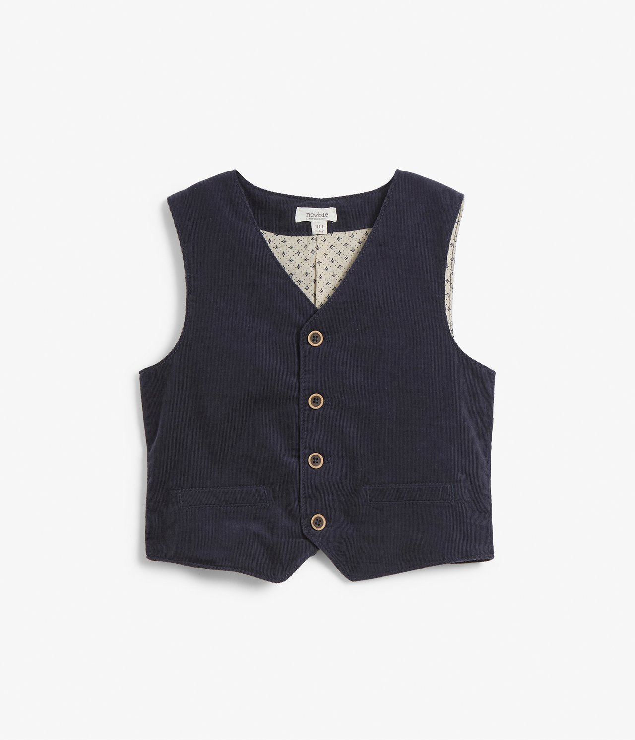 Corduroy waistcoat - Dark blue - 5