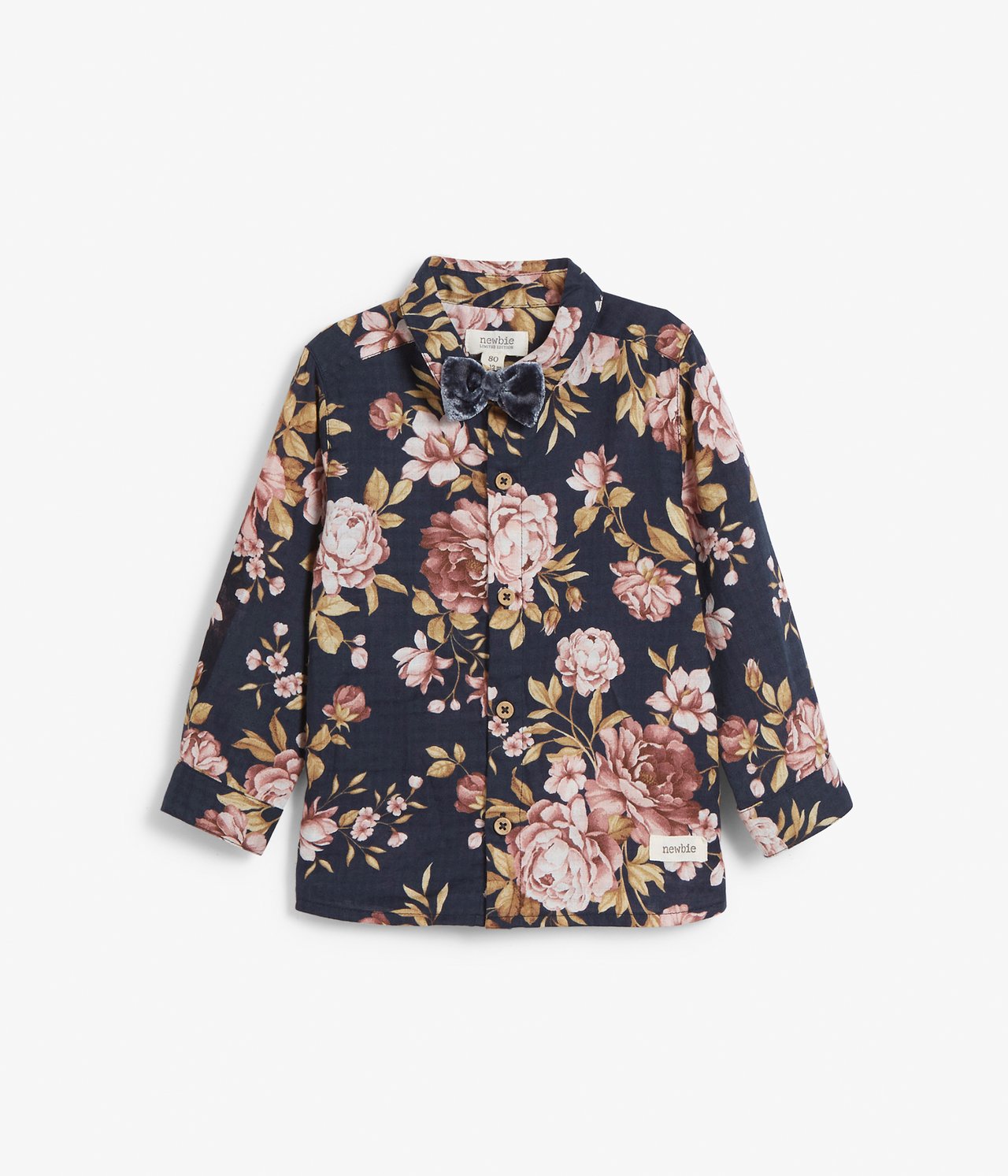 Floral shirt - Dark blue - 1