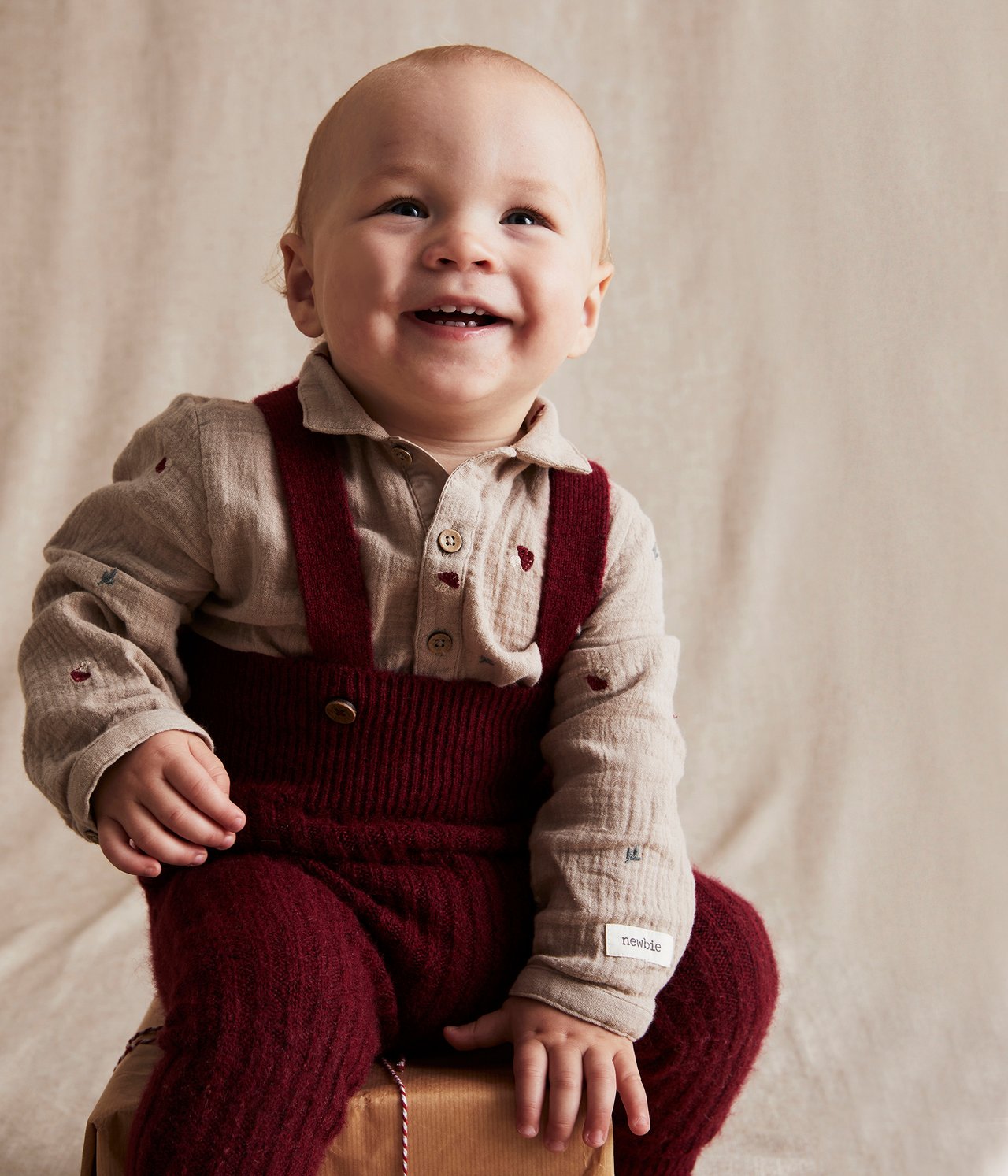 Baby beige muslin mushroom body - Beige - 2